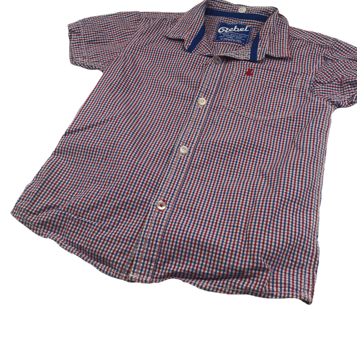 Primark 6 years red and blue checked shirt
