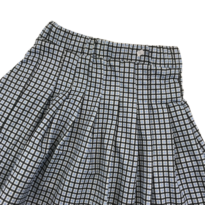 Primark 9-10 years white blue pleated skirt