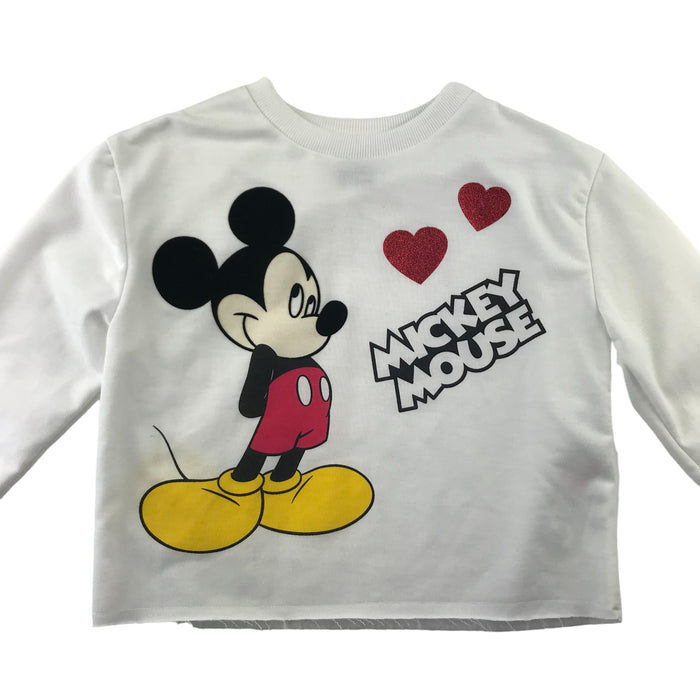 Primark 9-10 years white mickey mouse light sweater