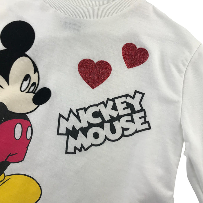 Primark 9-10 years white mickey mouse light sweater