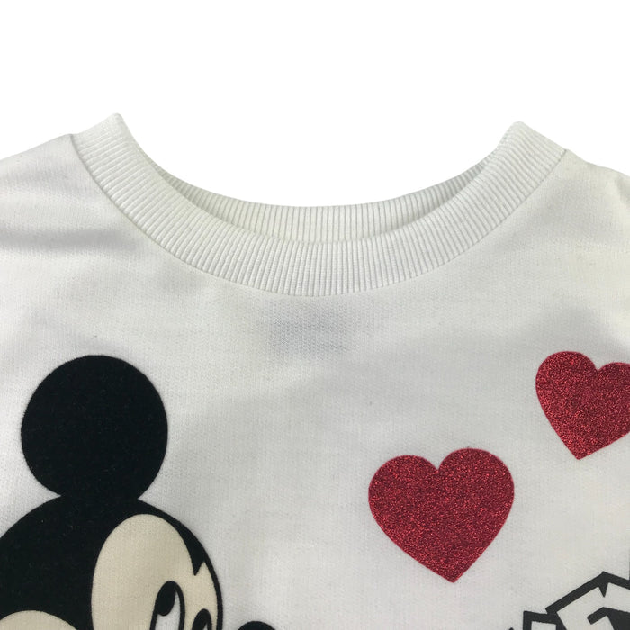 Primark 9-10 years white mickey mouse light sweater