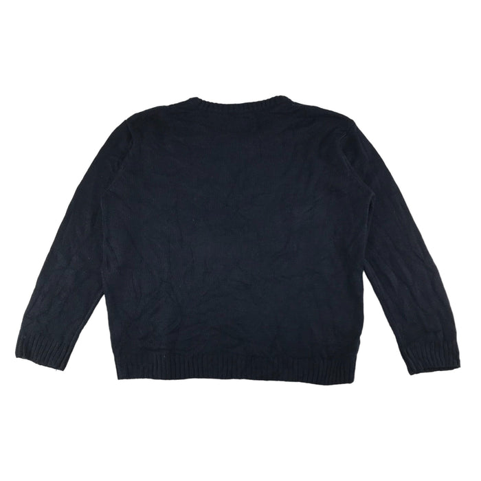 Primark adult L navy festive flying snowman jumper