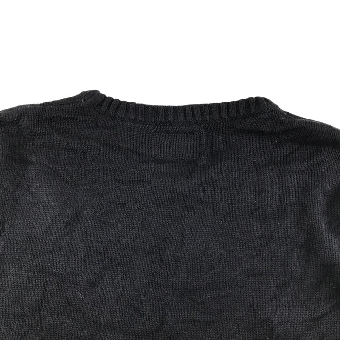 Primark adult L navy festive flying snowman jumper
