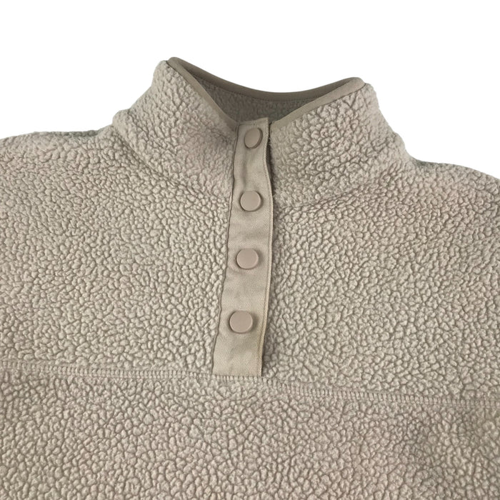 Primark adult size small beige quarter zipper fleece