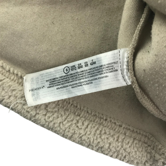 Primark adult size small beige quarter zipper fleece