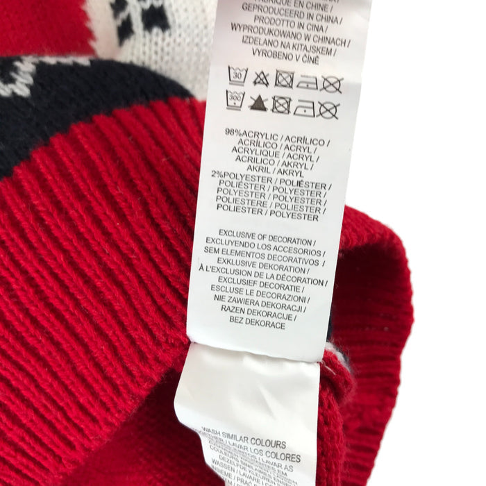 Primark festive jumper 11-12 years red Rudolph