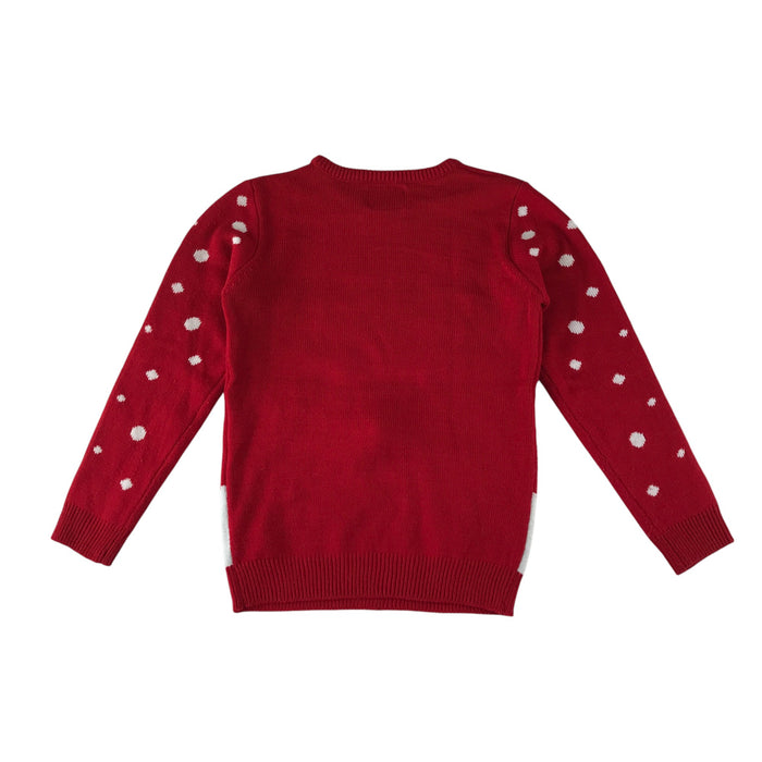 Primark festive jumper 11-12 years red Rudolph