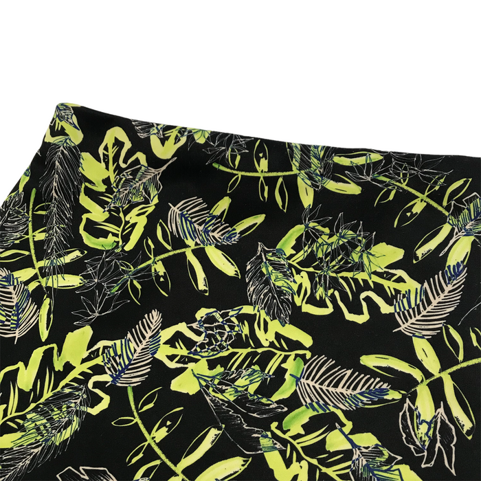 Primark women's UK 10 black floral jersey skirt