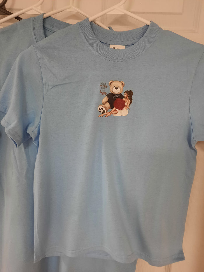 Printed T-shirts for young school kids in youth Small size - NATASHAHS