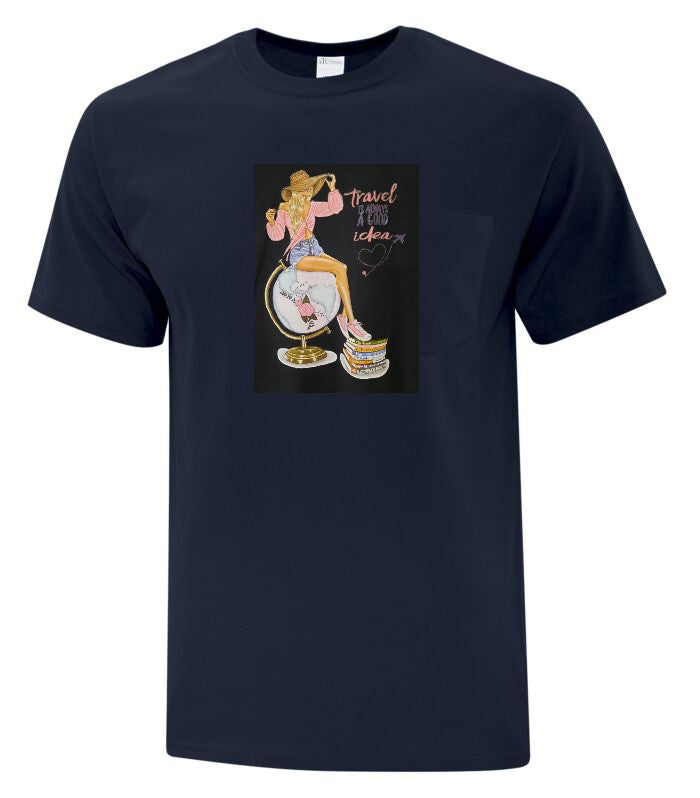 Printed T-shirts in unique designs in Adult Large size - NATASHAHS
