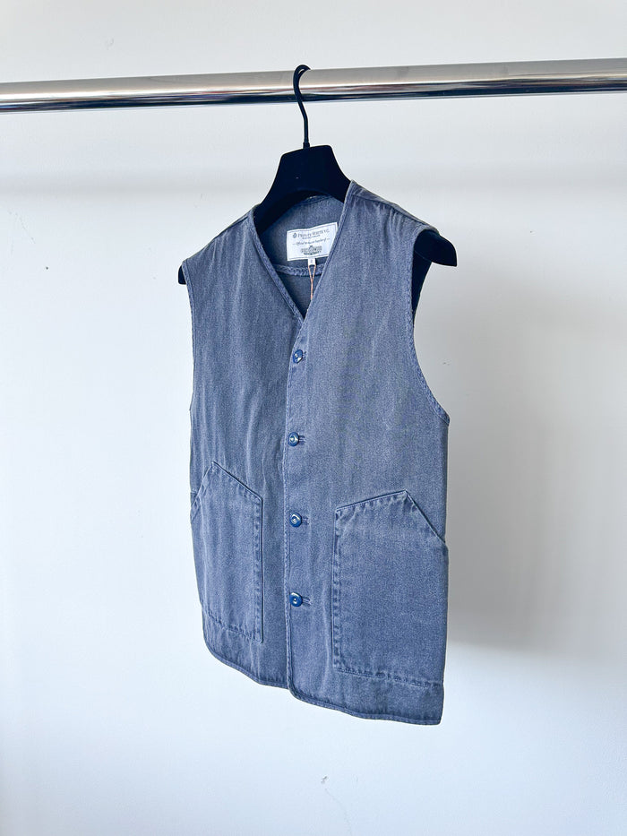 Private White V.C Navy Gilet Worksuit Jerkin