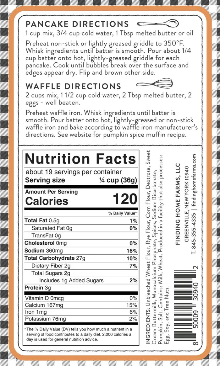 Pumpkin Spice Pancake Mix