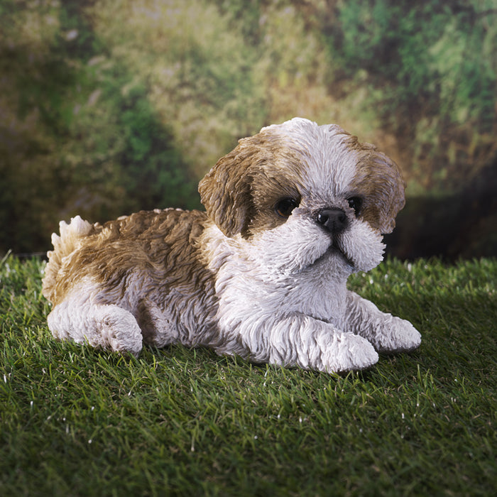 Puppy Dogs - Shih Tzu Laying Down Dog Figurine 14884