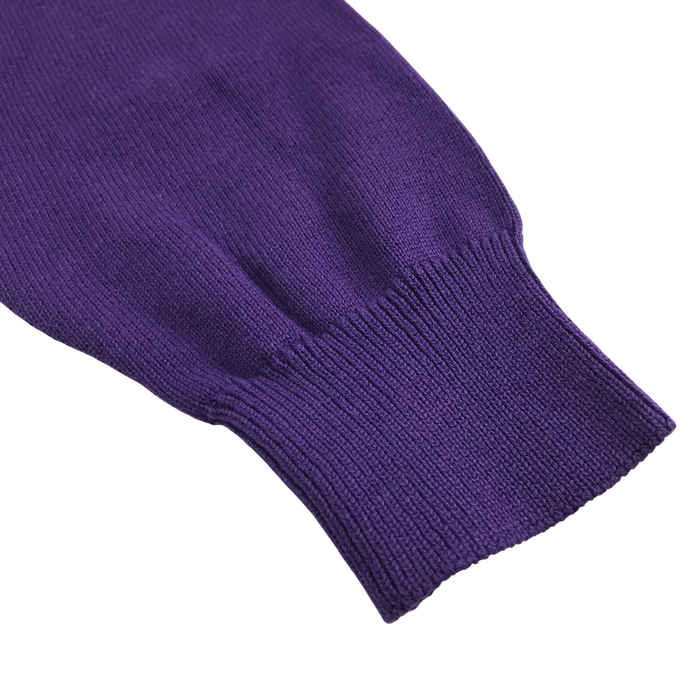 Purple unisex v-neck school jumper