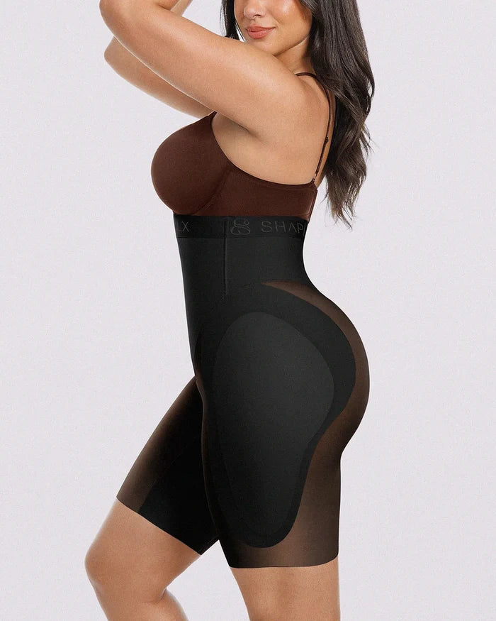 Natural-looking curve enhancement visible from the side profile