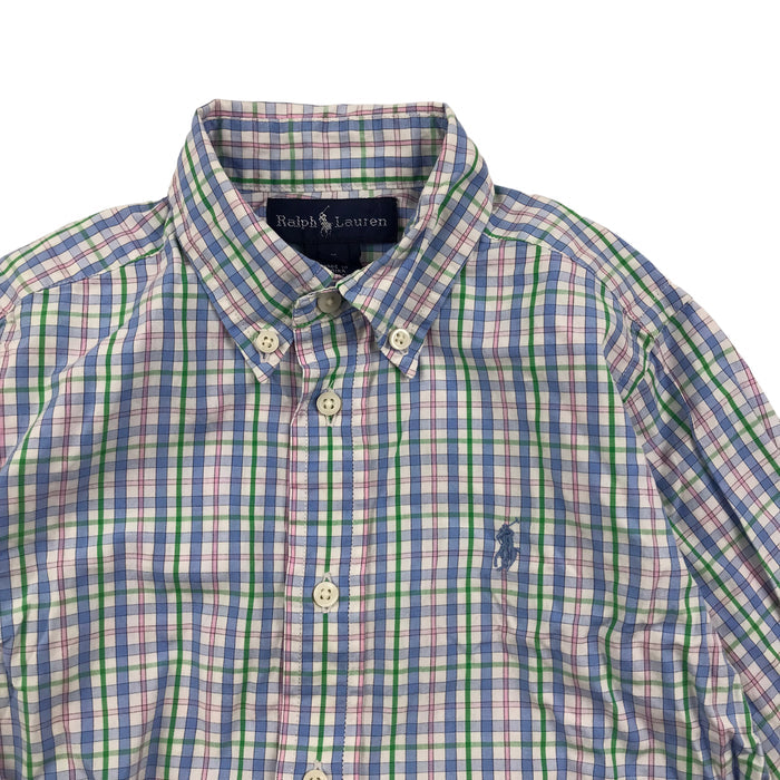 Ralph Lauren 5 years light blue checked shirt