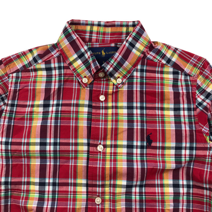 Ralph Lauren 6 years red checked shirt