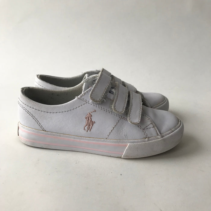 Ralph Lauren size UK 11 (jr) white trainers