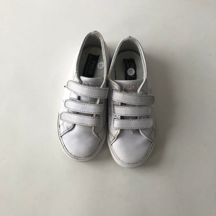 Ralph Lauren size UK 11 (jr) white trainers