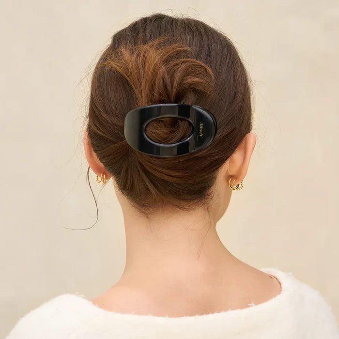 Recycled Plastic Medium Flat Cloud Clip - Black