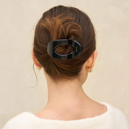 Recycled Plastic Medium Flat Cloud Clip - Black