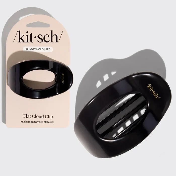 Recycled Plastic Medium Flat Cloud Clip - Black