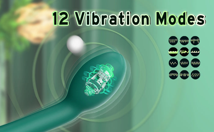 Red G-Spot Vibrator with 12 Vibration Modes - Unisex Pleasure Toy