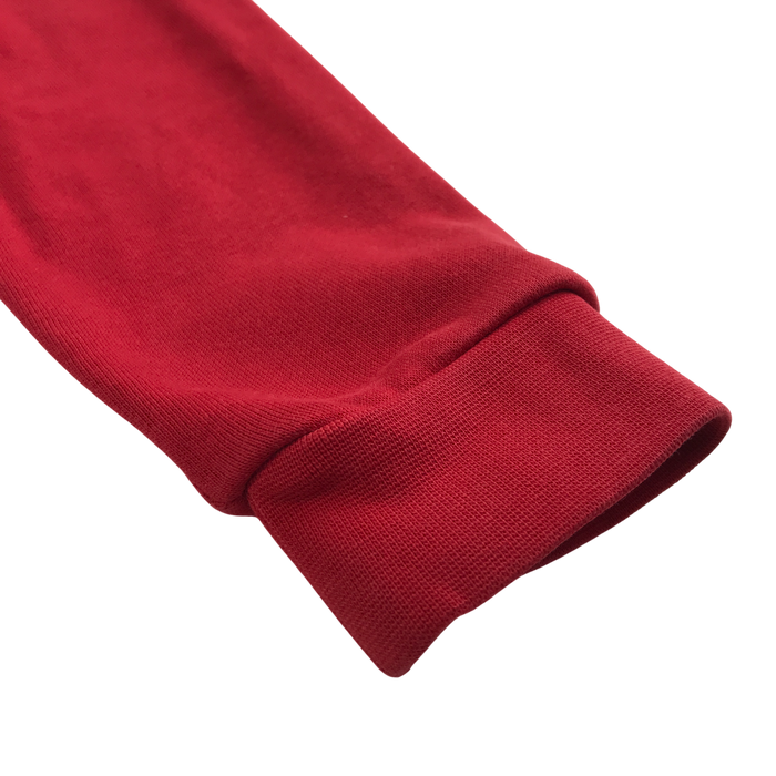 Red girls jersey school cardigan