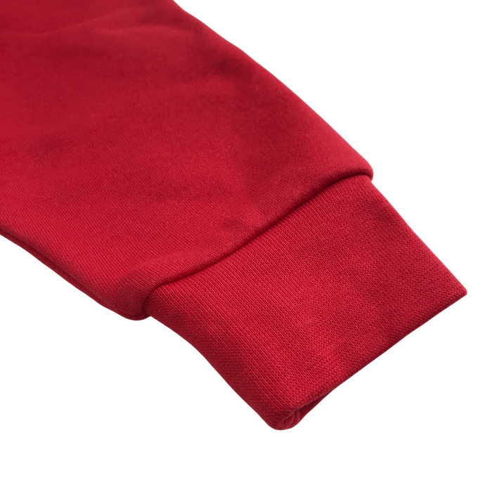 Red unisex crew neck sweatshirt school jumper