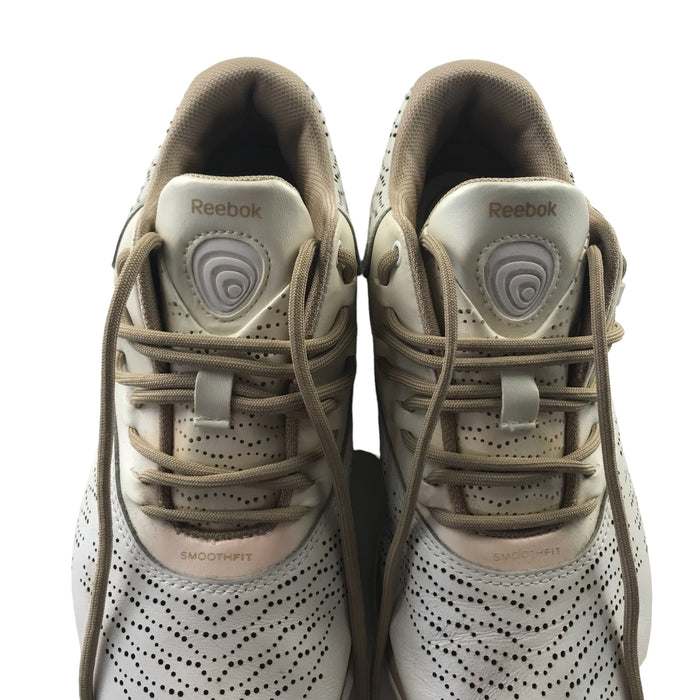 Reebok size UK 3 white gold smoothfit trainers