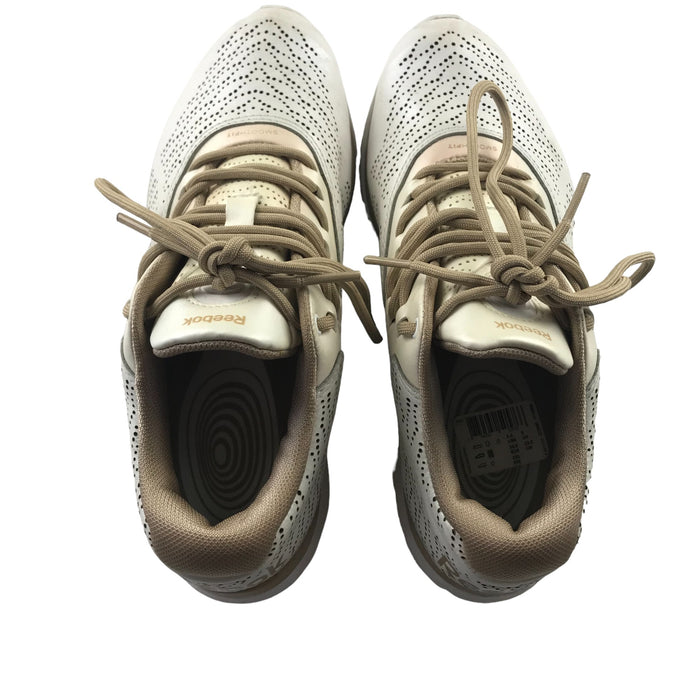 Reebok size UK 3 white gold smoothfit trainers