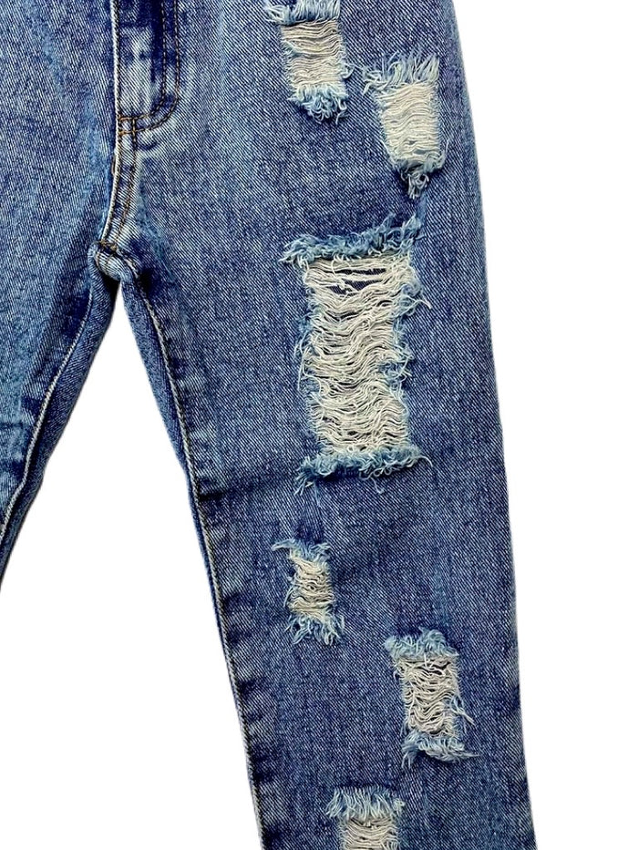 Retro Washed Cropped Jeans
