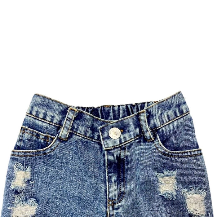 Retro Washed Cropped Jeans