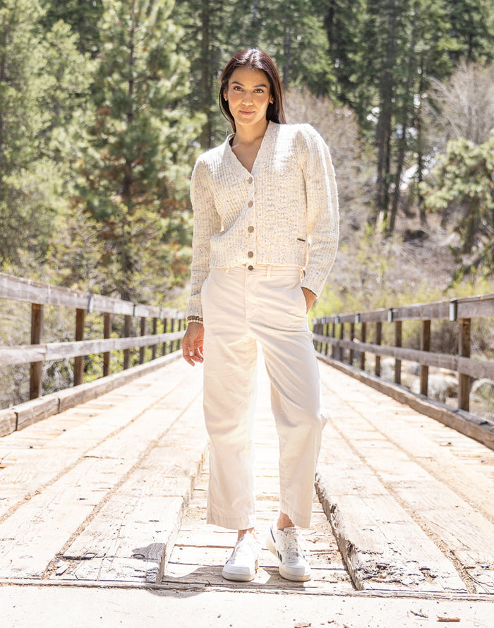 Rex Wide Leg: Birch - FINAL SALE