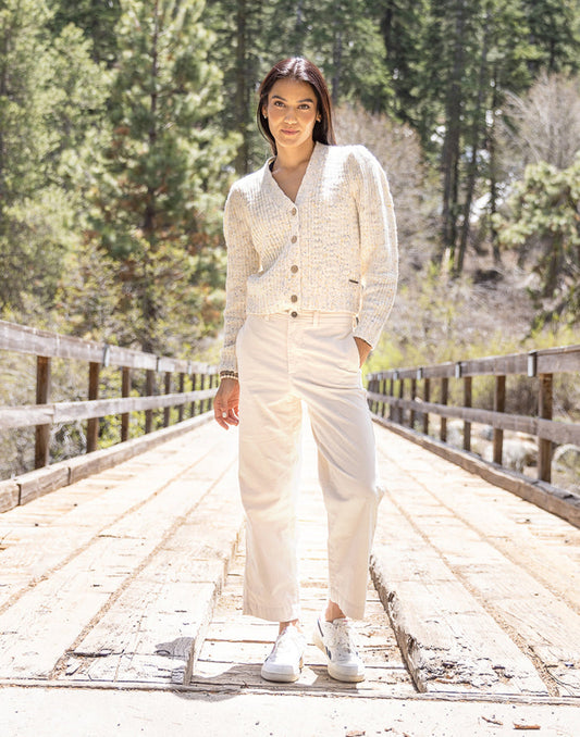 Rex Wide Leg: Birch - FINAL SALE