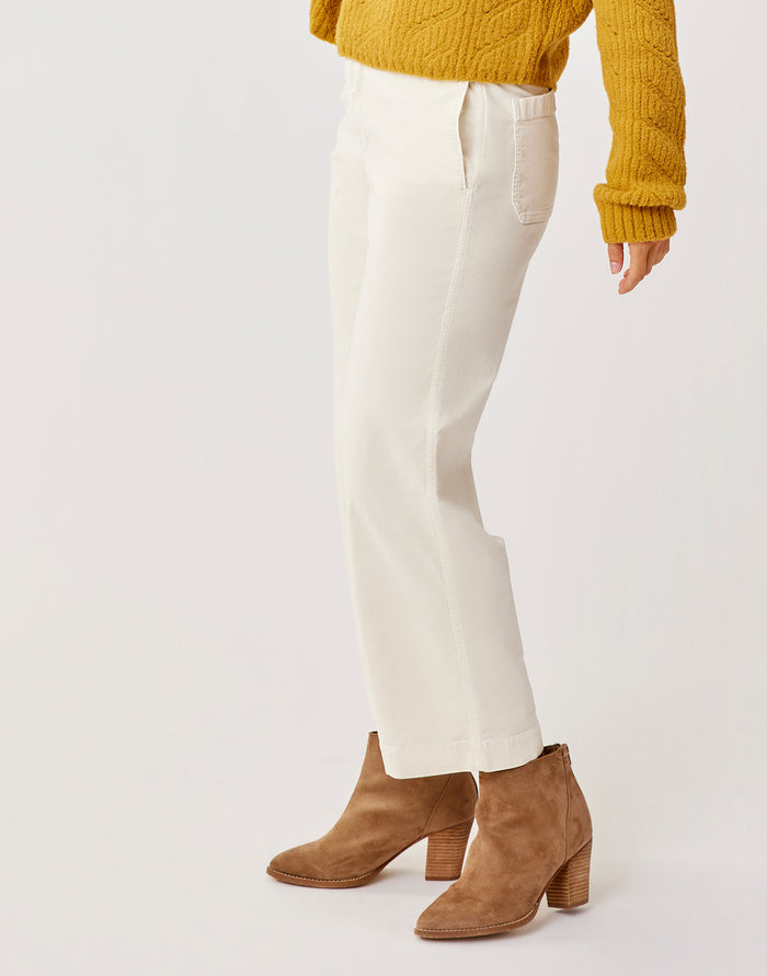 Rex Wide Leg: Birch - FINAL SALE
