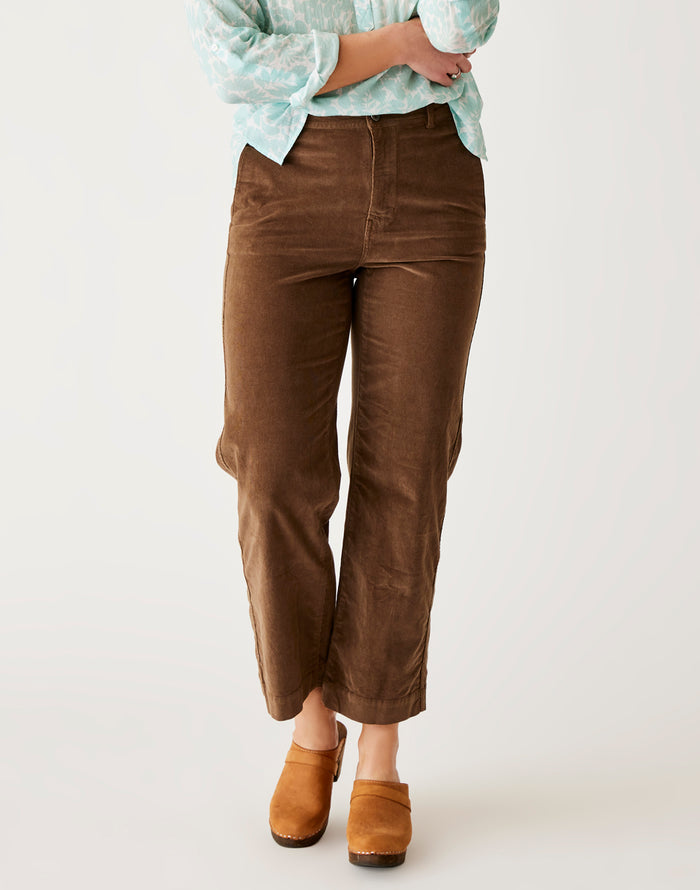 Rex Wide Leg: Dark Brown