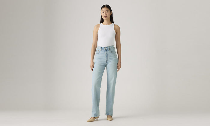 Ribcage Full Length 32" Jean - Blasted Stone Clean