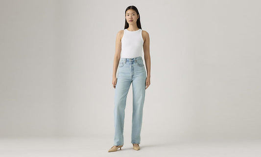 Ribcage Full Length 32" Jean - Blasted Stone Clean