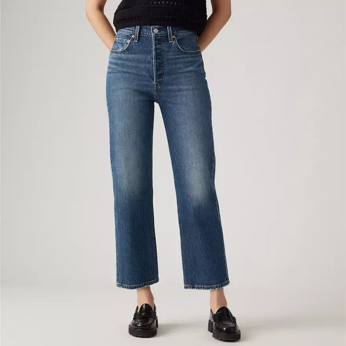 Ribcage Straight Ankle 27" Jean - On My Honor - Dark Wash