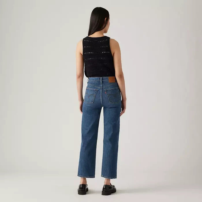 Ribcage Straight Ankle 27" Jean - On My Honor - Dark Wash