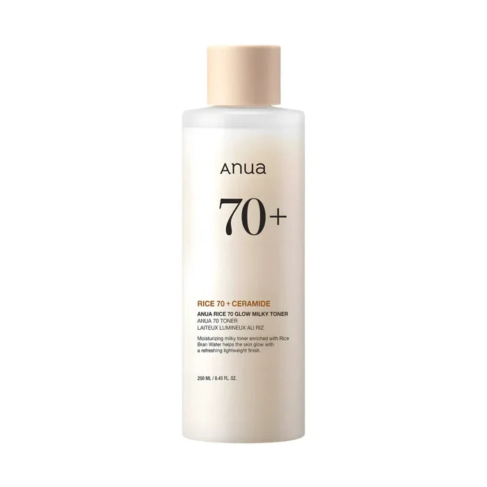 Rice 70 Glow Milky Toner 250ml - and Pad Anua Toners