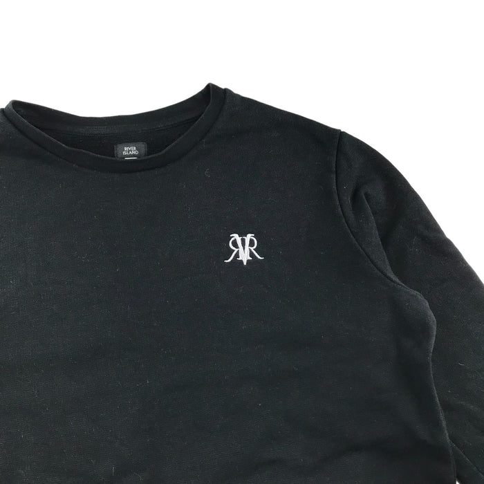River Island 11-12 years black cotton sweater