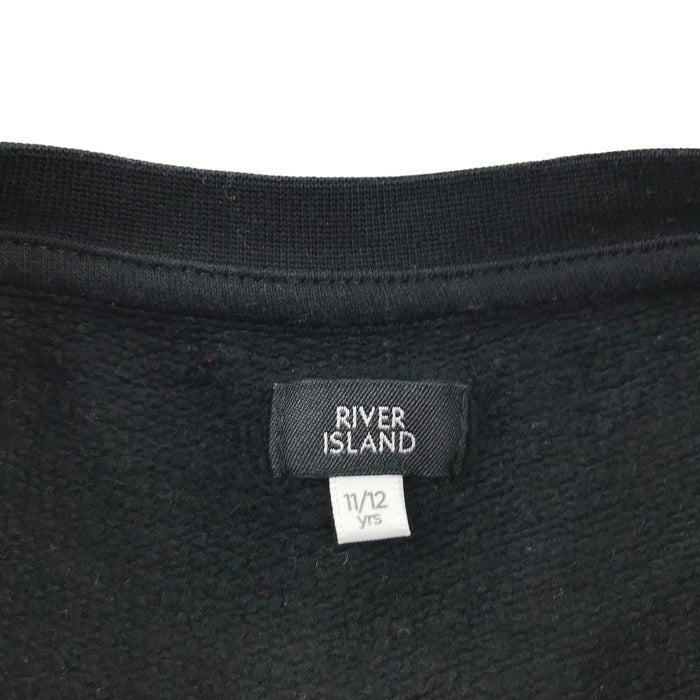 River Island 11-12 years black cotton sweater