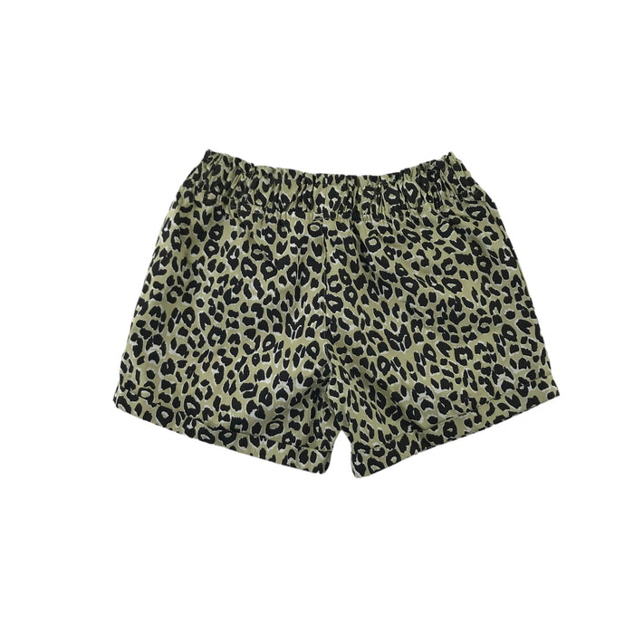River Island 4-5 years green and black animal print cotton shorts
