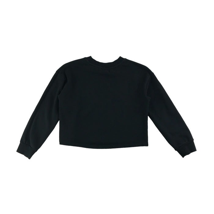 River island sweater age 7 black cropped believe in you print pattern sweater