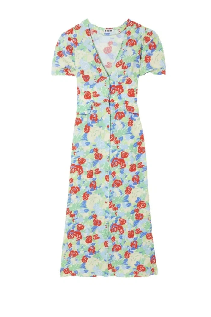 Rixo London Jackson Floral Crepe Mini Dress