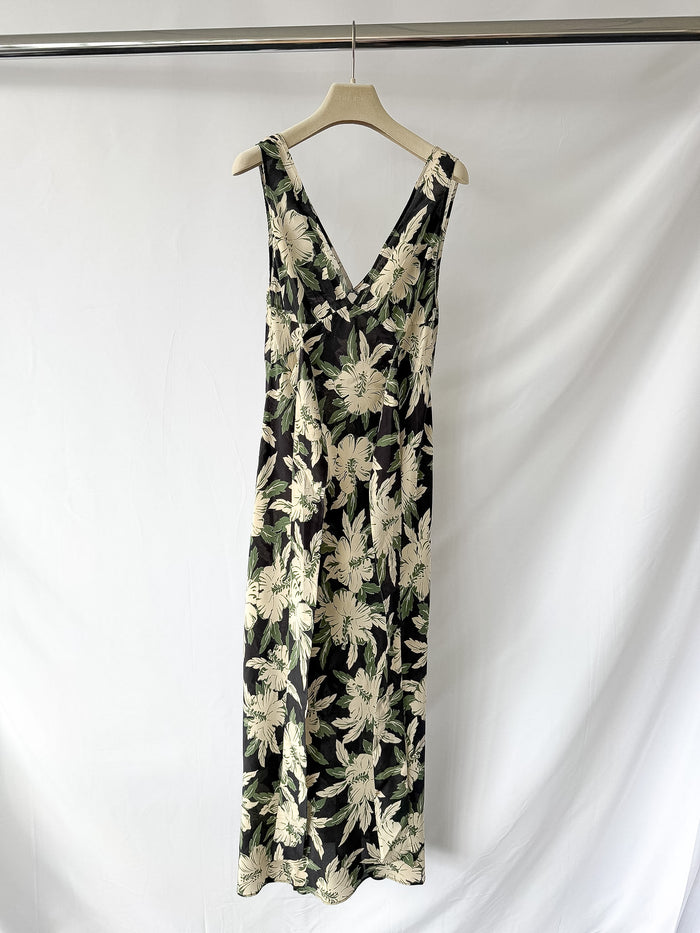 Rixo London Lauriane Floral Crepe De Chine Midi Dress