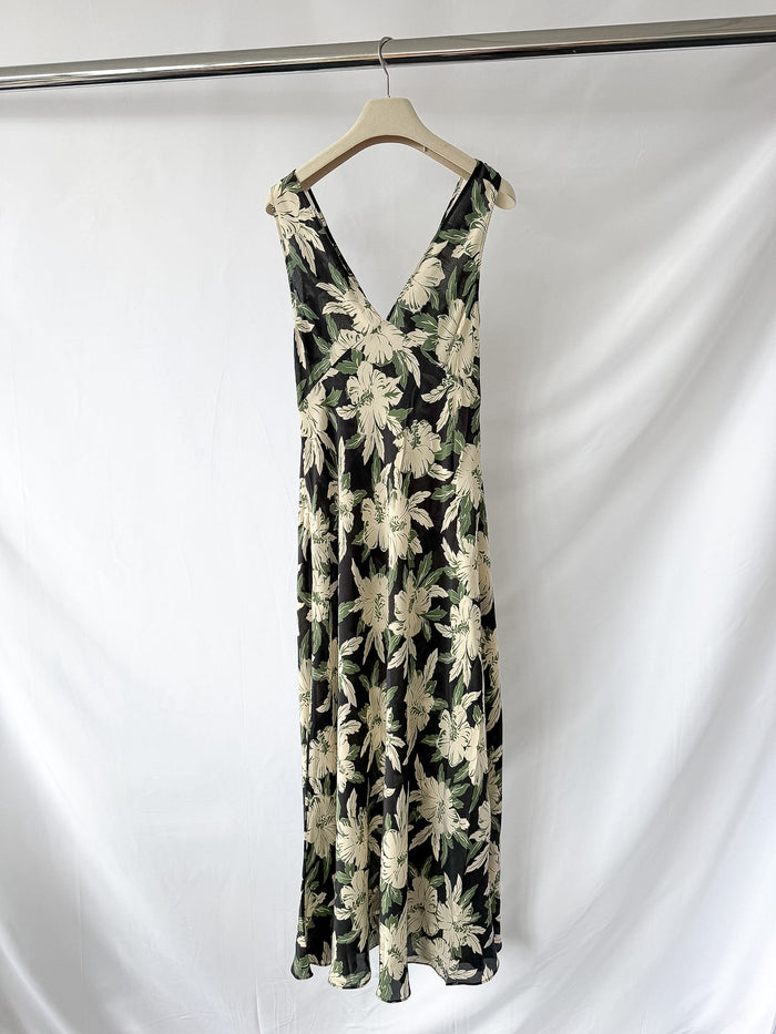 Rixo London Lauriane Floral Crepe De Chine Midi Dress