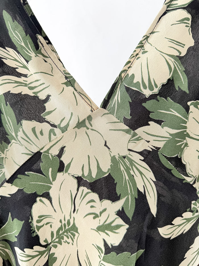 Rixo London Lauriane Floral Crepe De Chine Midi Dress